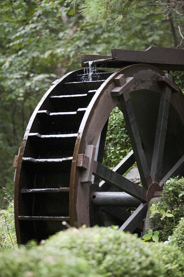 What movement does this water wheel make?