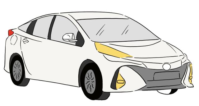 white car