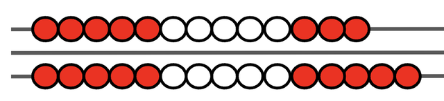 What number bead string is missing?