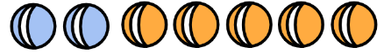 For every 2 blue marbles there are 5 orange marbles