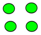 Look at the group of green counters. Which group has more counters than the green group?