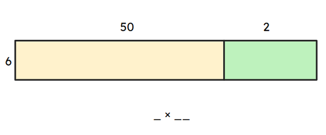 What is the multiplication shown in this grid model?