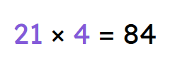 Look at this equation. The numbers highlighted in purple are known as <span class="blank">______</span>.