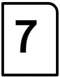 This is the number 7. Which counters show one less than 7 counters?