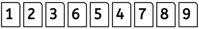 Are these number cards in the correct order?