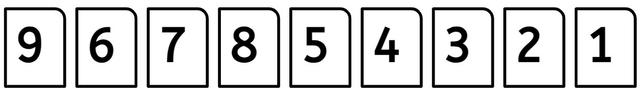 Are these number cards in the correct order?