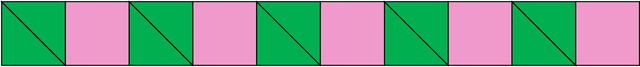 Extend the pattern, working from left to right. What comes next?