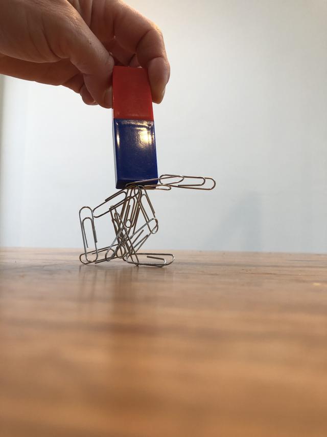 Which metal does steel contain that makes it magnetic?