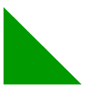 Which image shows that this pattern block has been flipped?