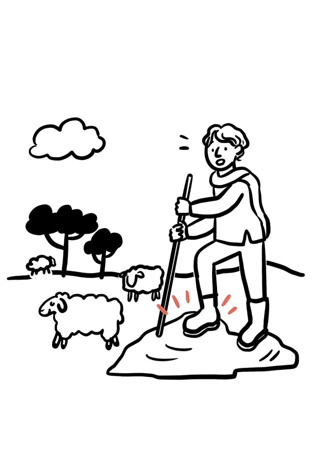 According to the ancient tale, why did Magnes the shepherd’s shoes stick to the rock?