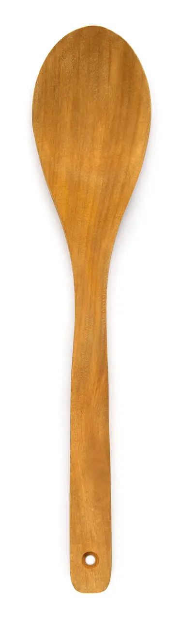 a wooden spoon