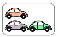 three cars