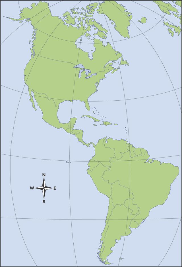 Which continents can you identify on this map?