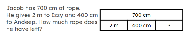 Use the bar model to support you to identify the calculation, and then solve the problem. Choose all possible options.