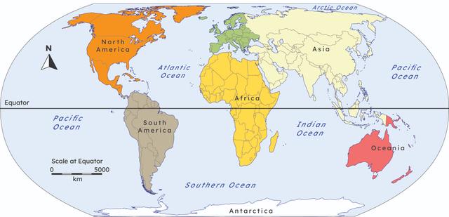 Which of these are names of continents?