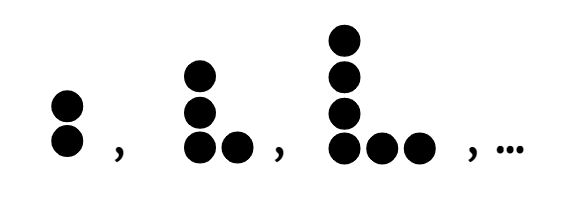 Here is the beginning of a pictorial sequence with a constant additive rule. Which picture is term 5?
