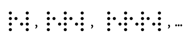 Here is a sequence of connected 'N' shape patterns made out of dots. How many dots would there be in term 4 of this pattern?