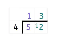 Look at the image. The number ___  is the quotient because that is the answer after we divide one number by another.