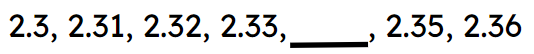 What is the missing number in the sequence?