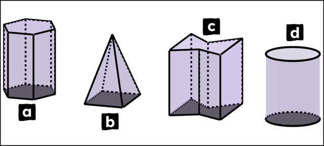 Which of these 3D shapes are prisms?