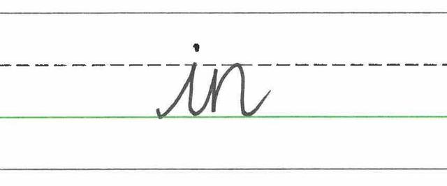 Which cursive letter join is being used in this letter string?
