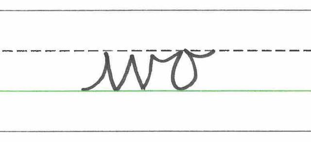 Which join would be used to connect the letter w to the letter o?
