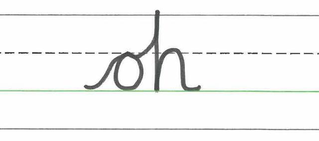 True or false? This example shows the fourth letter join.