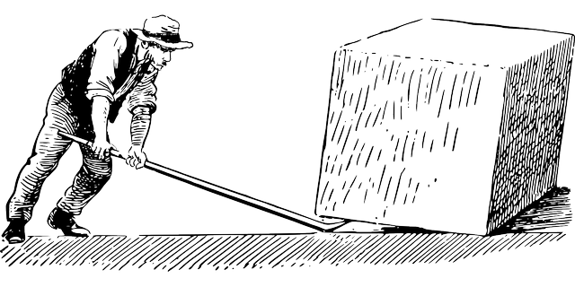 What is the name given to the thing you lift using a lever?