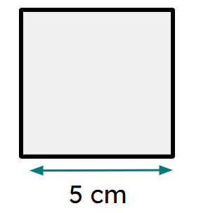 What is the area of this square? <span class="blank">______</span> cm²