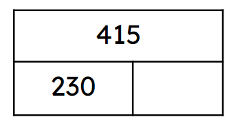 How could you calculate the missing part in this bar model?