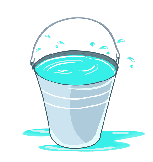 If there were 20 litres of water in a bucket, and half of it was poured out. How much water would still be in the bucket?