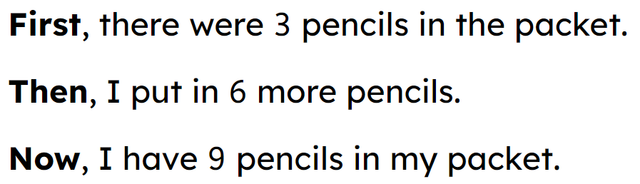 Is this story showing an increase or a decrease from the first amount?