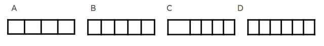 A rod is one part of the whole. Five equal rods make up the whole. Which image shows the whole?