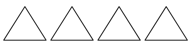 Look at this image. What is the total number of vertices on the triangles? <span class="blank">______</span> vertices