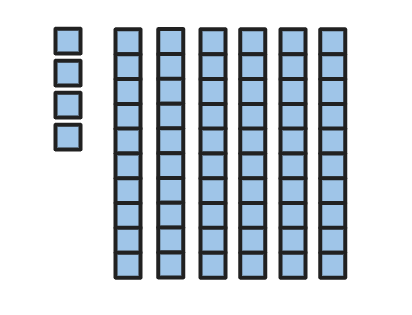 What is the value of the tens shown in this image?