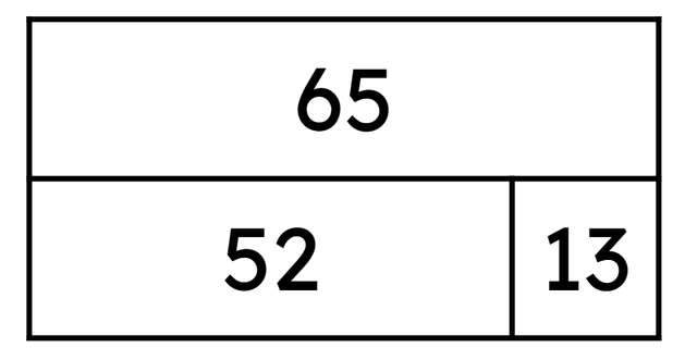 Which number in the bar model is the minuend?