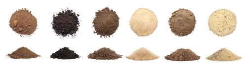 Tick the statements that explain why different soils have different properties.
