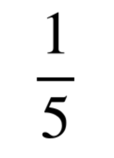 What is the name the digit 5 in this fraction?