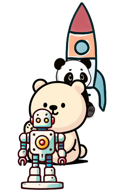 Which toy is at the front of the line?