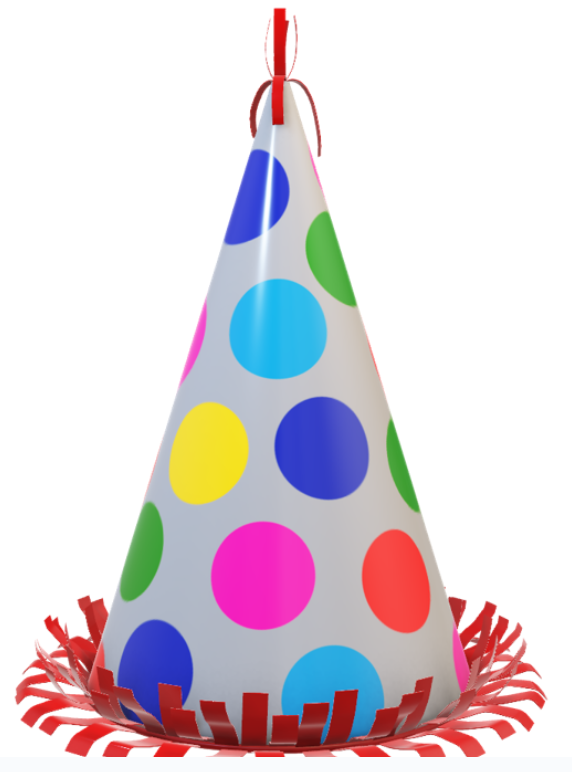 Which image shows the same party hat as this one?