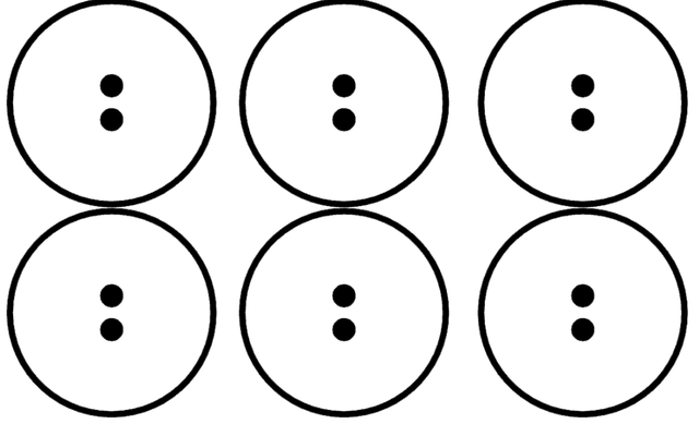Sofia counts backwards to check the value of the two-spot tokens shown. Which of the following will she say?