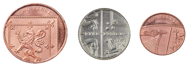 What is the total value of this set of coins? <span class="blank">______</span> p