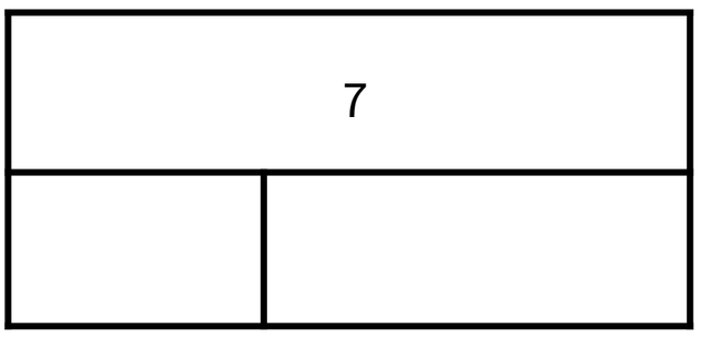 Which pair of dice could be the parts in this bar model?