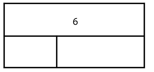 Which pair of dice could be the parts in this bar model?