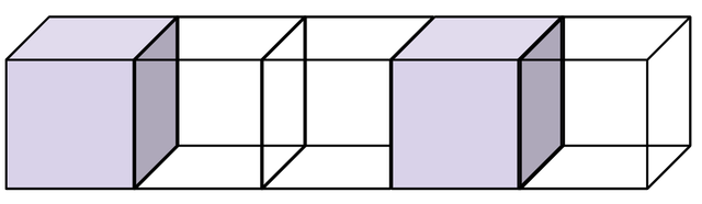 Which repeated addition equations represent the non-unit fraction shown here?