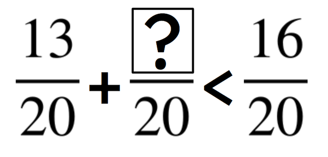 Which of the following numbers could be used to complete this inequality?