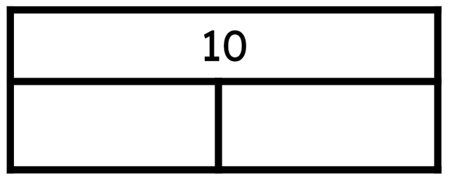 Partition 10 into two equal parts. Each part is <span class="blank">______</span>