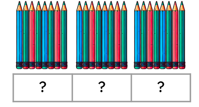 The same number goes into each space in the bar model. What number is this?