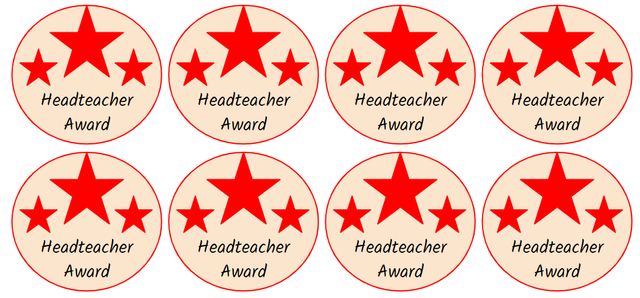 Each sticker is worth 10 points. How many points have the children earned?