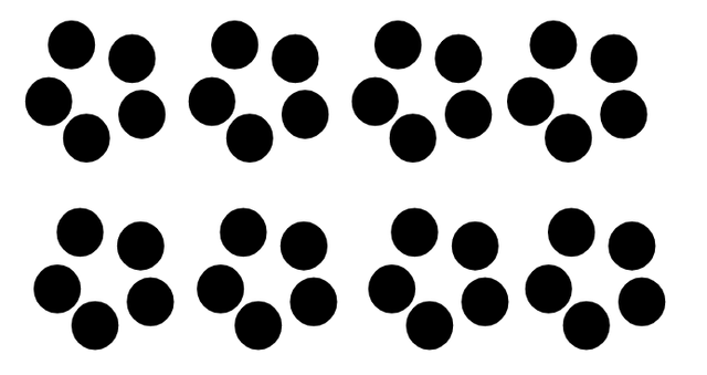 Alex has drawn a picture. Select the correct multiplication equation which represents this correctly.